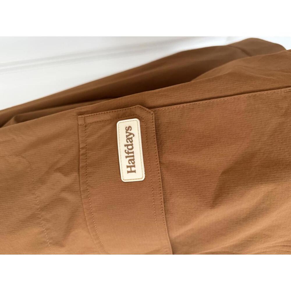 $145 Halfdays Women's Nan Field Jacket Full Zip Nuthatch Snap Button Size M - Picture 7 of 8